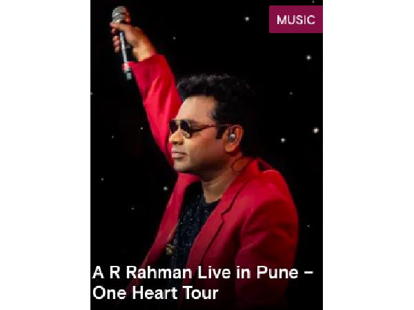 insider paytm insider offer book tickets for a r rahman live in pune one heart tour concert ticket starts from rs 1 400 online best price india cashback and coupons a r rahman live in pune one