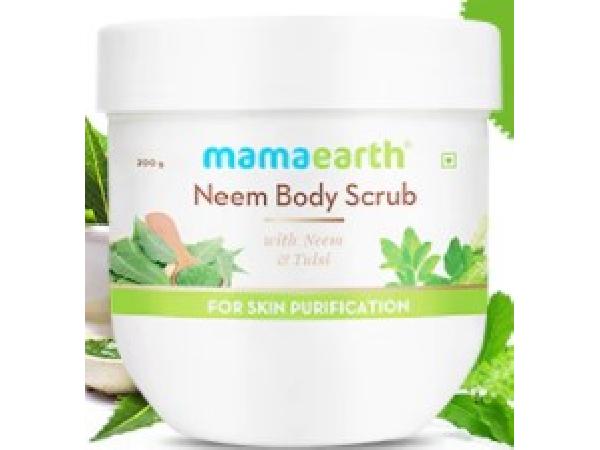 mamaearth neem body scrub